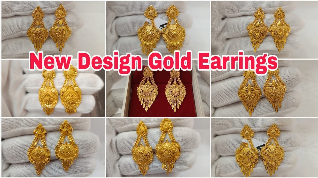 Pin by shamili on Earrings | Gold earrings models, Gold bridal earrings, Gold  earrings designs